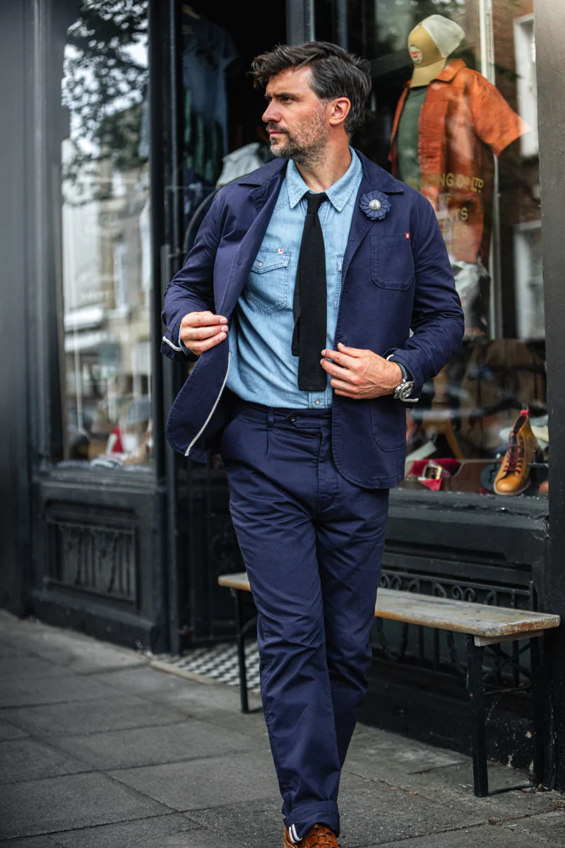 &SONS Hemingway Suit Jacket Midnight Blue - Image 13