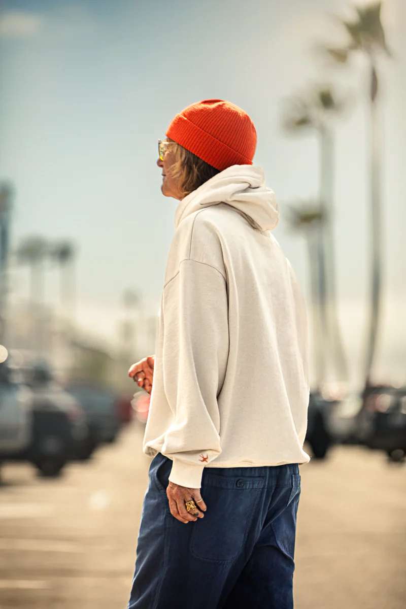 Damsons Track Club Relaxed Hoodie Raw - Image 2