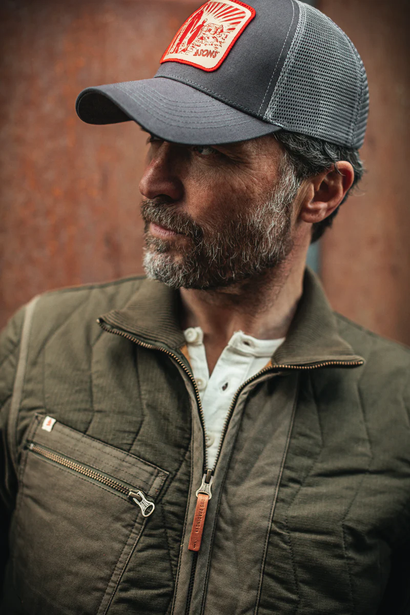 Trucker Badge Cap Grey - Image 3