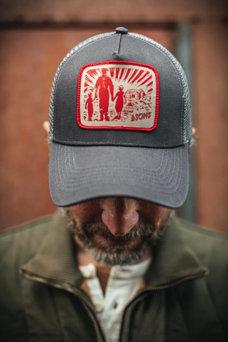 Trucker Badge Cap Grey - Image 4