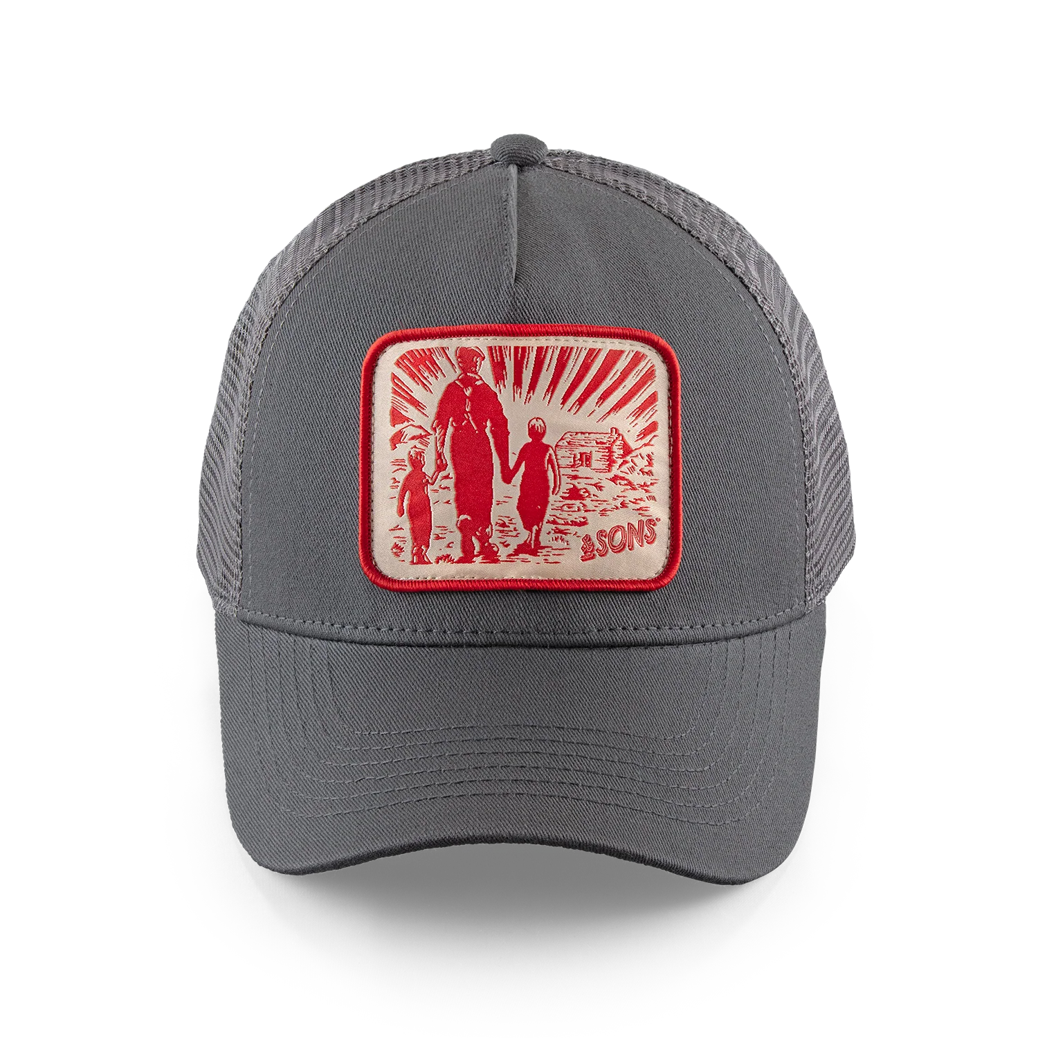Trucker Badge Cap Grey - Image 6