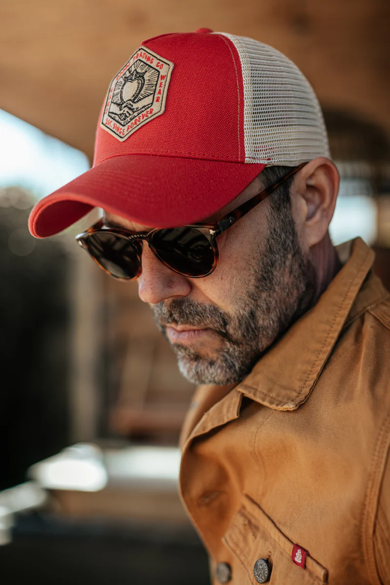 &SONS Union Trucker Cap Vintage Red - Image 3