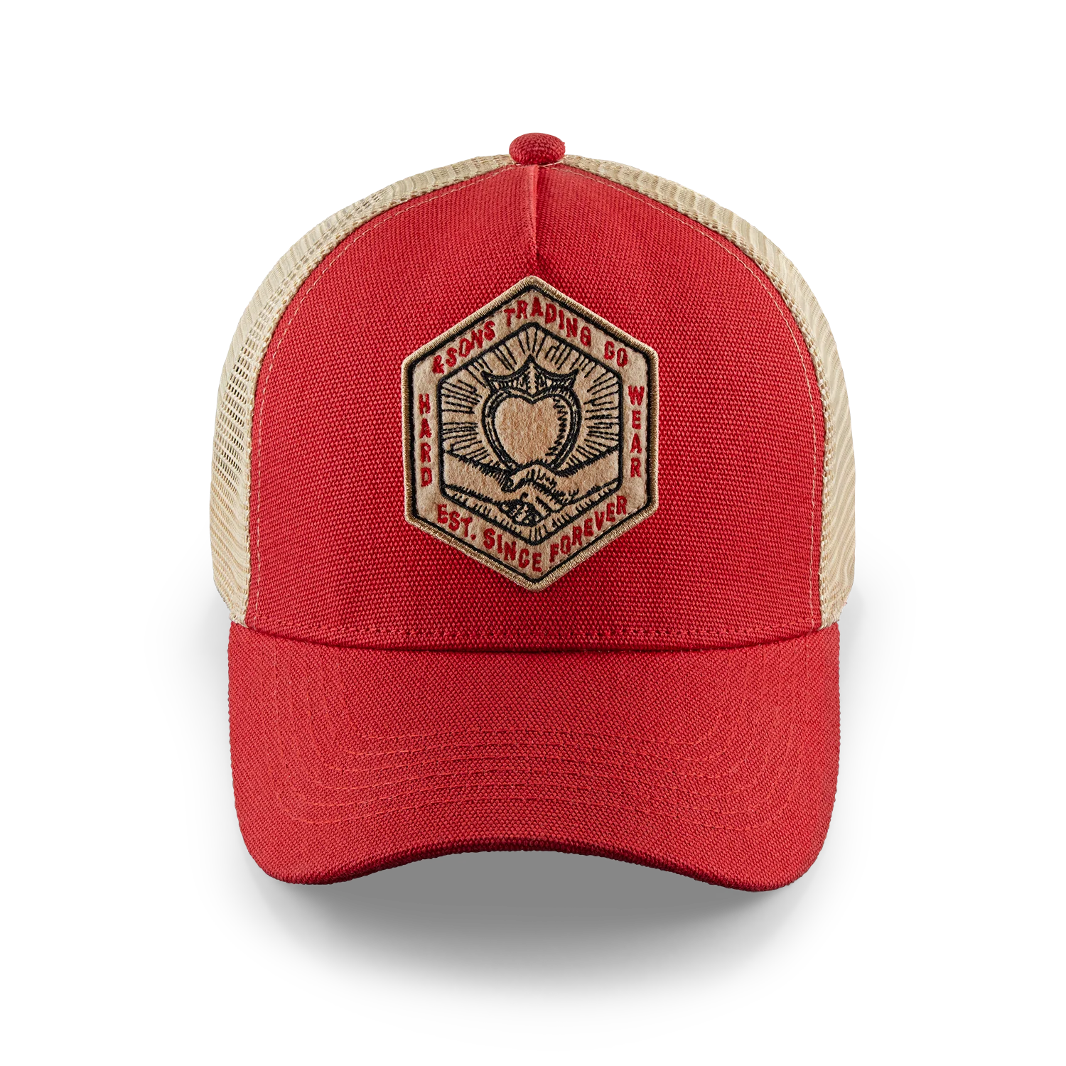 &SONS Union Trucker Cap Vintage Red - Image 9