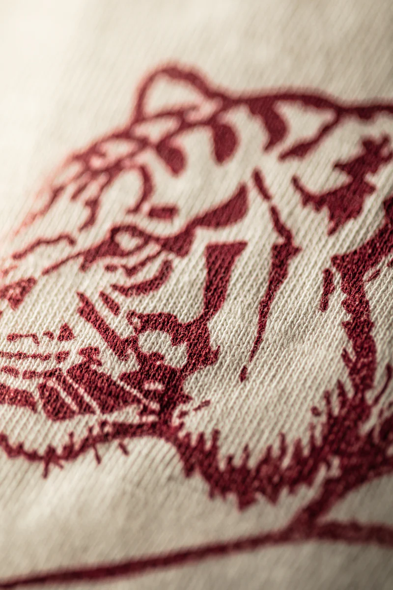 Stalking Tiger Slub T-Shirt Raw - Image 3
