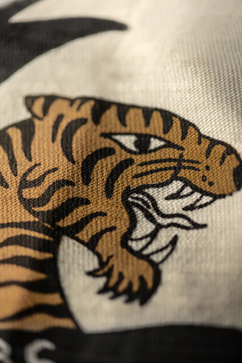 Tiger Banner Slub T-Shirt Raw - Image 4