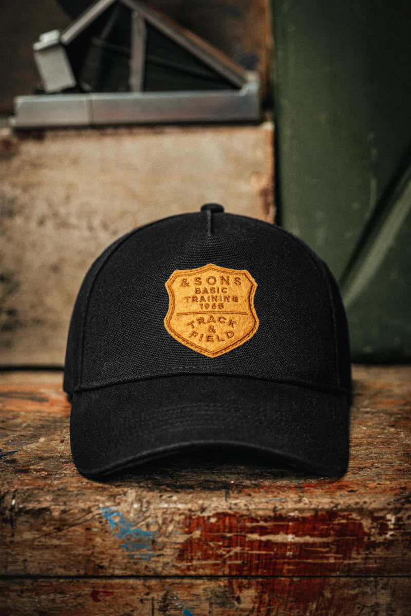Track and Field Baseball Cap Black - Image 8