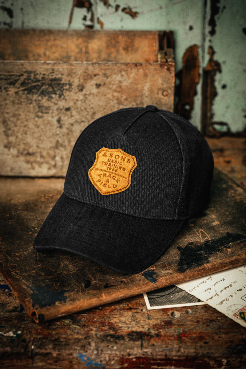 Track and Field Baseball Cap Black - Image 9