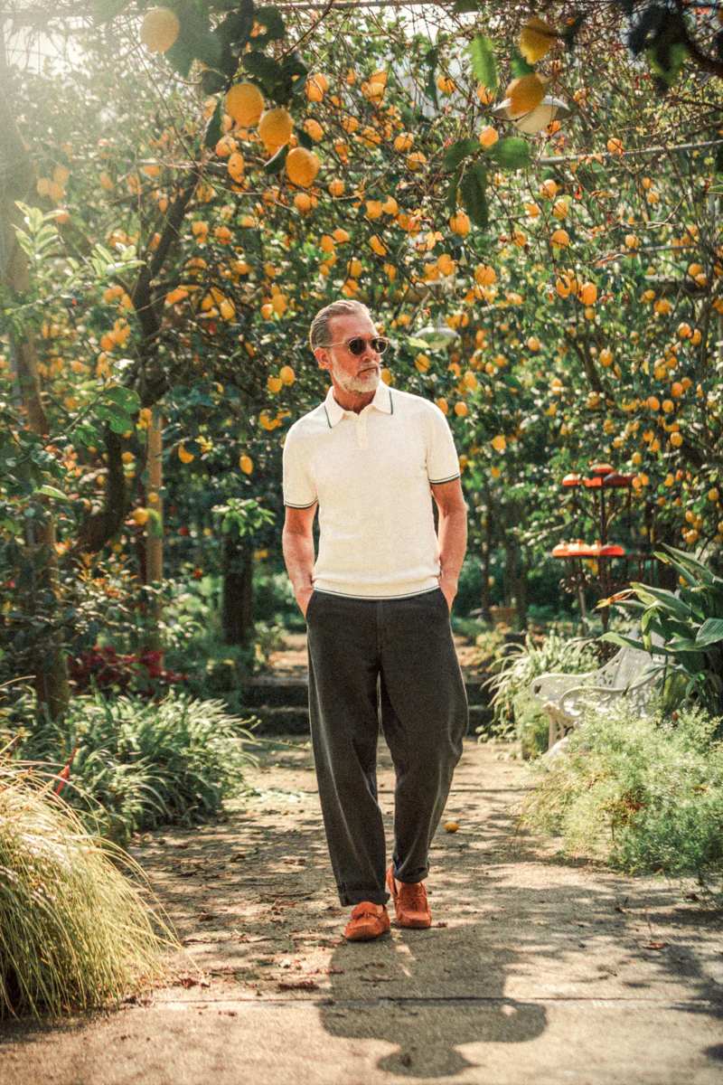 Zetta Knitted Polo Off White - Image 6