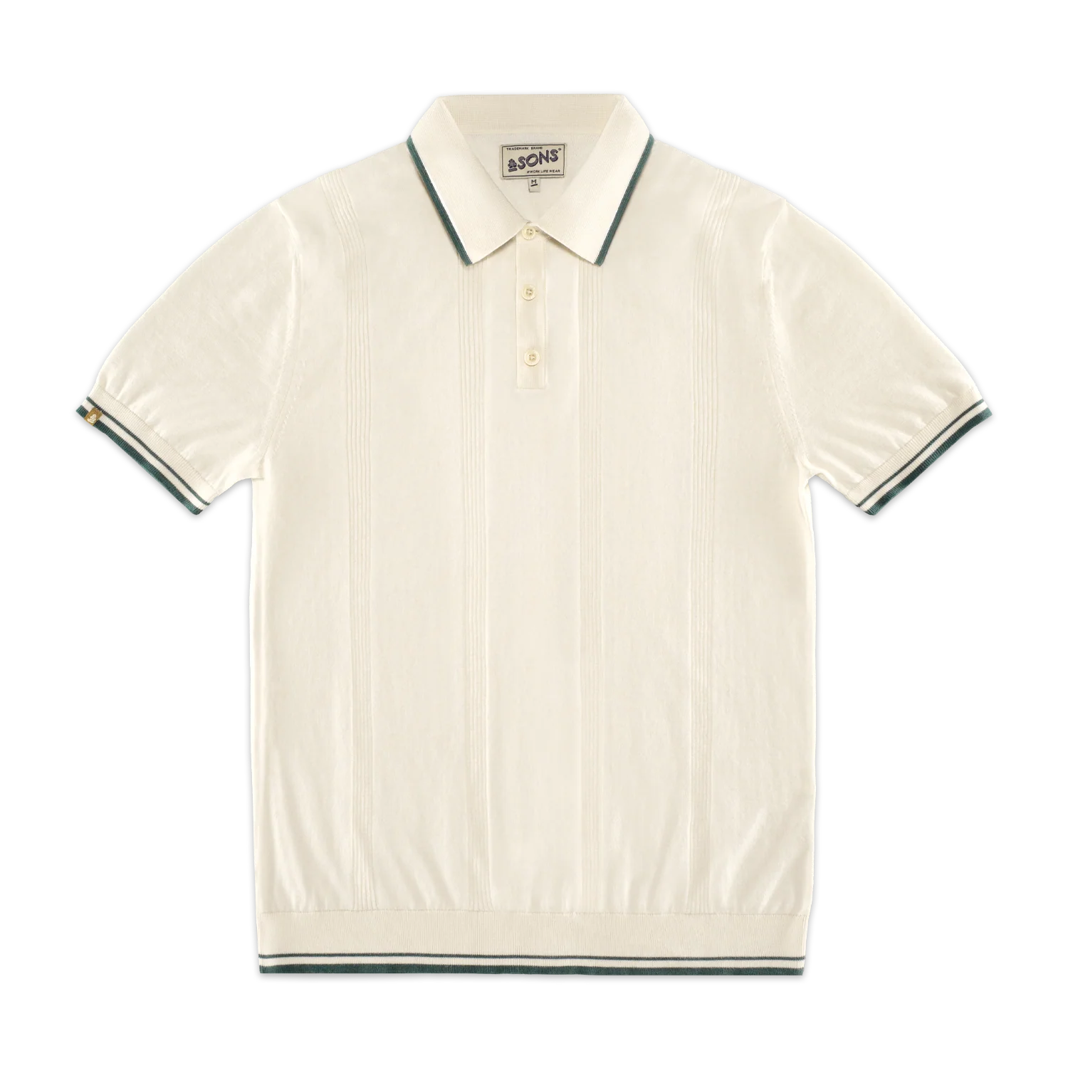 Zetta Knitted Polo Off White - Image 7